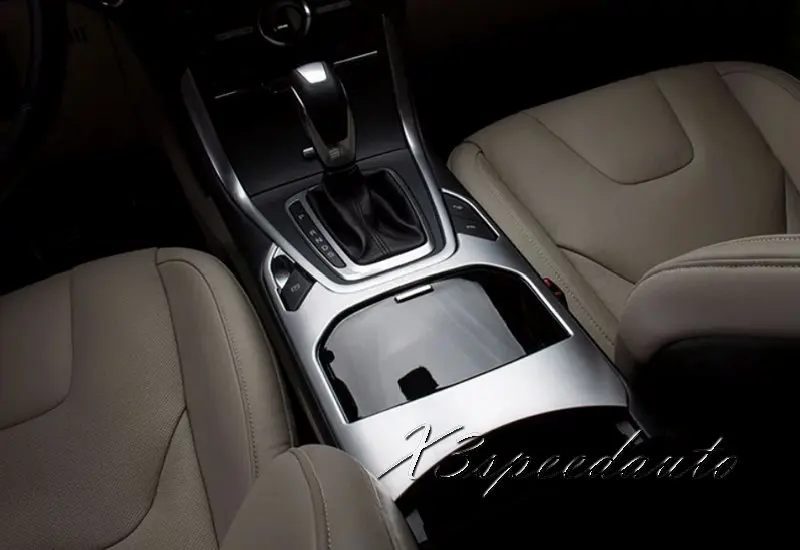 Free Shipping Chromed Inner Cup Holder Cover Trim For Ford Edge 2015