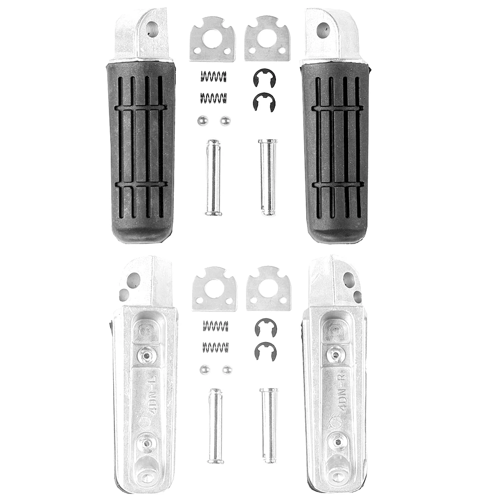 Motorcycle Front Foot Pegs – Aluminum Replacement For Yamaha FZ1, FZ6, R1, FJR1300, TDM 900 & Many Models (Pair)