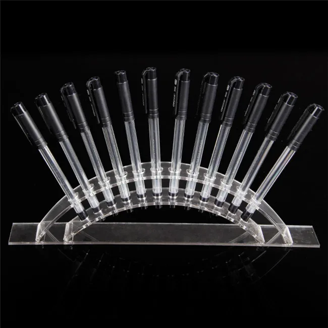 TONVIC Acrylic Clear View Pen Cosmetic Brush Display Stand Holder For