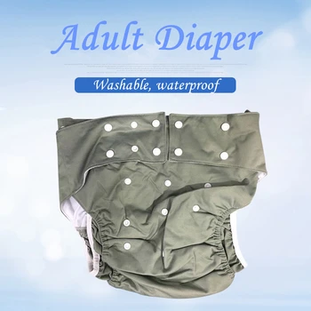 

Wholesale Washable waterproof Super large Reusable adult diaper for incontinence and disabled old people