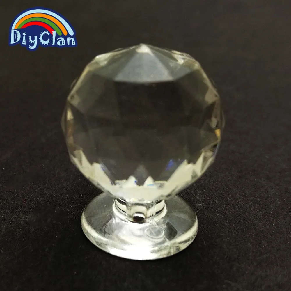 

Acrylic crystal glass clear handle small pull handle characters Resin soap diy stamp accessory