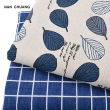 NanChuang лист печати хлопок льняное стеганое одеяло ткань для DIY швейная сумка диван стол кукла ткань мебель покрытие тканевый материал