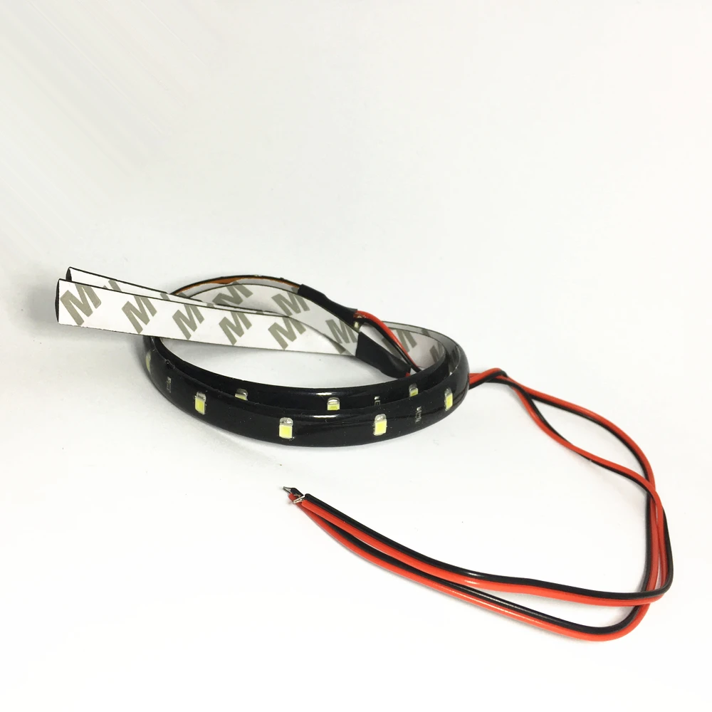 

2PCS Strip Light Car Flexible LED 30cm Strip Light 15SMD Waterproof LED Decorative Car DRL High Power Daytime Running Light 12V