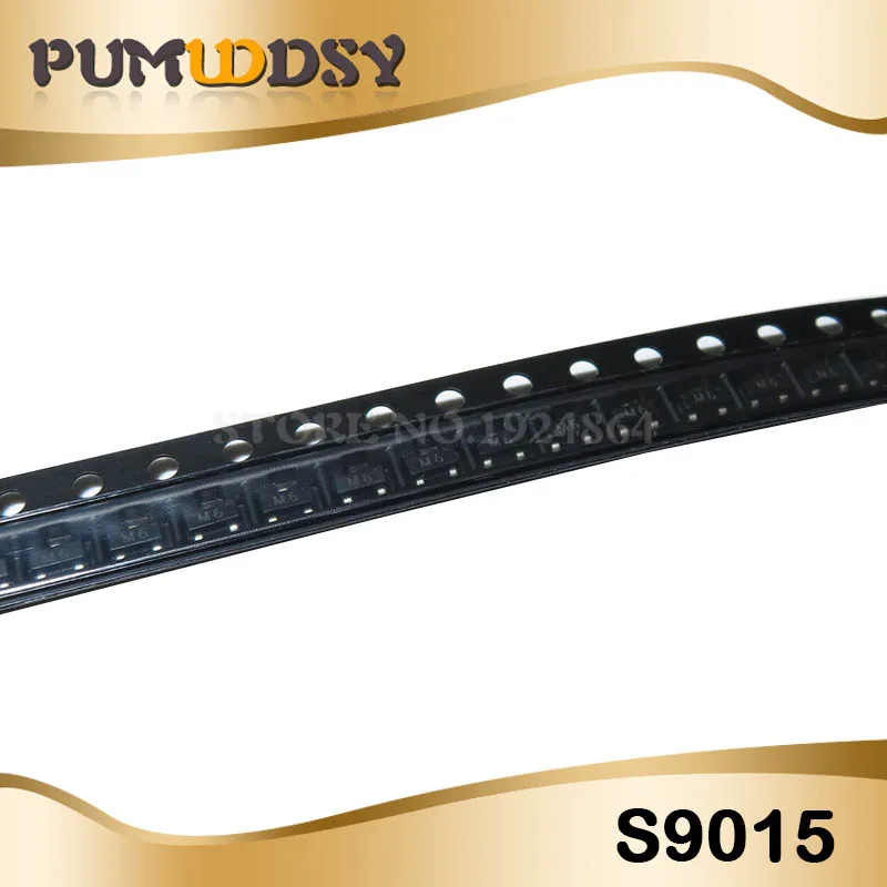 

100pcs SMD triode S9015 M6 45V0.1 A/PNP SOT23 transistor IC