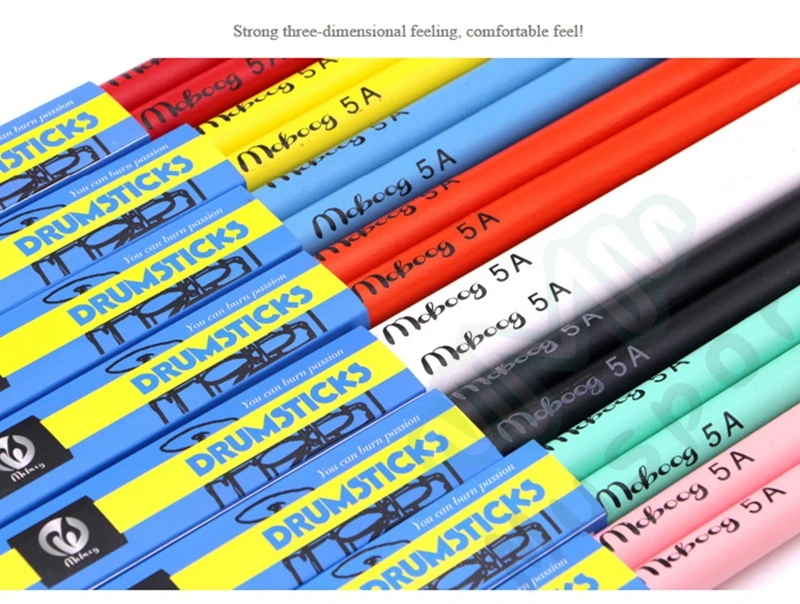 Разноцветная Кленовая фрикционная палка 5A / 7A 90 г|drum sticks 7a|drumsticks 7a7a drumsticks |