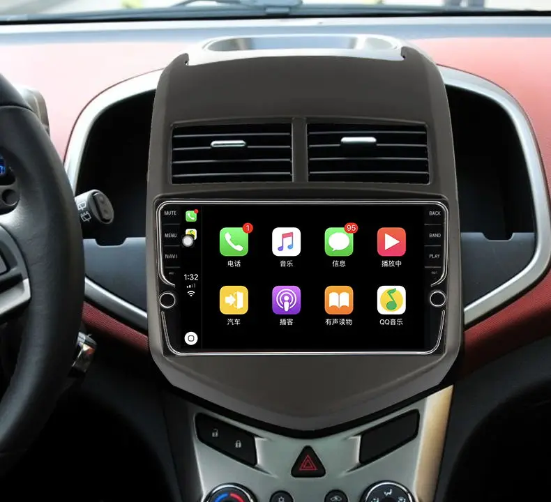 9 дюймов android 8,1 Автомобильный мультимедийный gps навигационная система для Chevrolet AVEO 2011- встроенный 32EQ