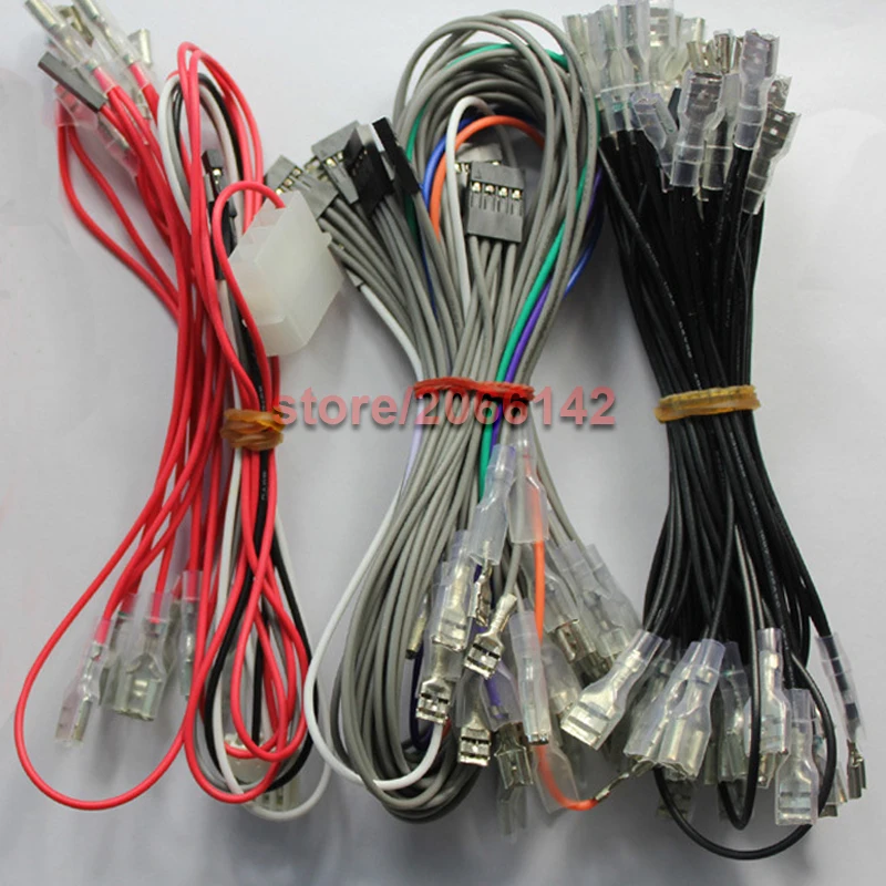 

Arcade mame DIY KIT FOR 2 players PC PS/3 2 IN 1 to arcade joystck LED button interface USB 2 player MAME Interface USB to Jamma