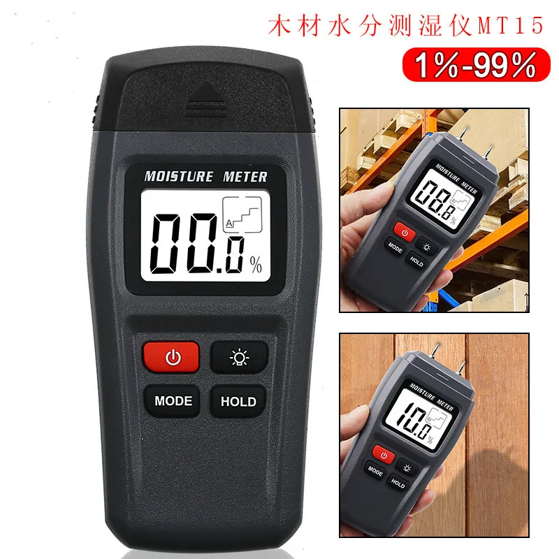 High quality precision needle wood moisture meter MT15 Digital display water content portable hygrometer | Инструменты