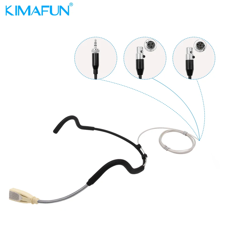 KIMAFUN KM WP88 водонепроницаемый микрофон гарнитура Sweatproof Однонаправленный головной