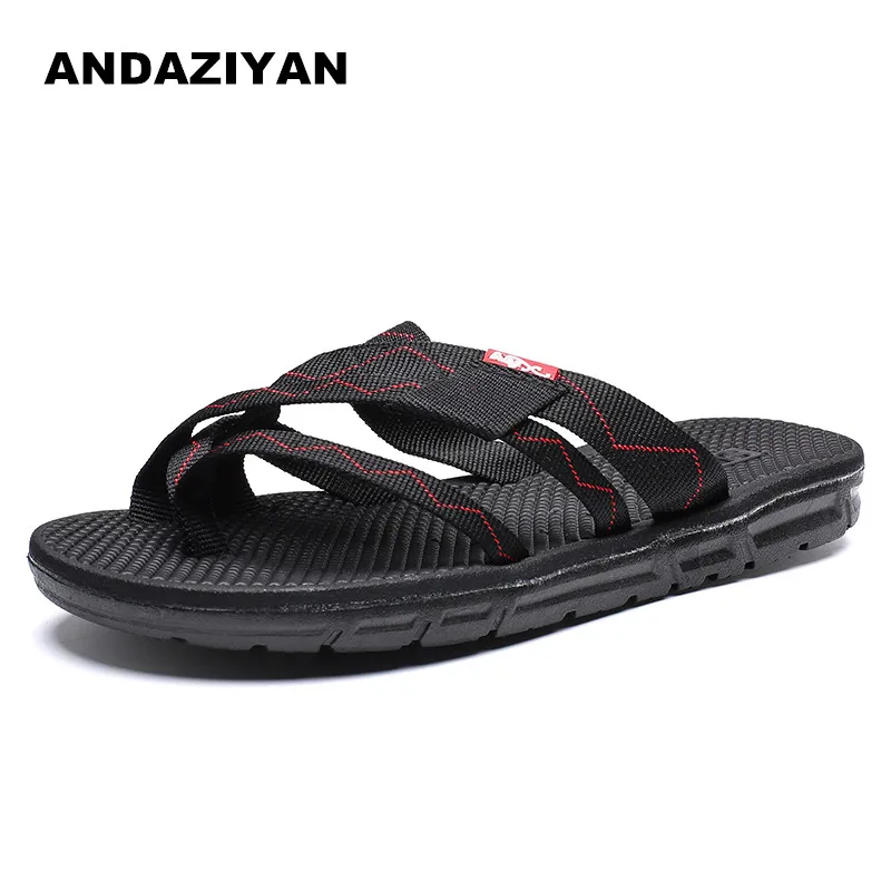 

Summer flip flops men's flat slip slip toe slippers