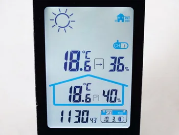 Brand indoor and outdoor liquid crystal display Wireless thermometer hygrometer Touch screen home small weather station Brand indoor and outdoor liquid crystal display Wireless thermometer hygrometer Touch screen home small weather station