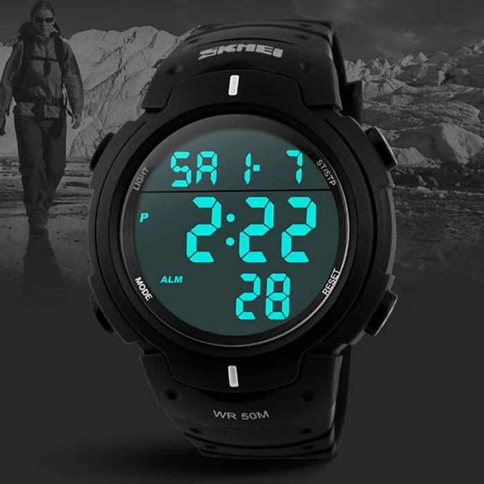 cheap waterproof digital watch