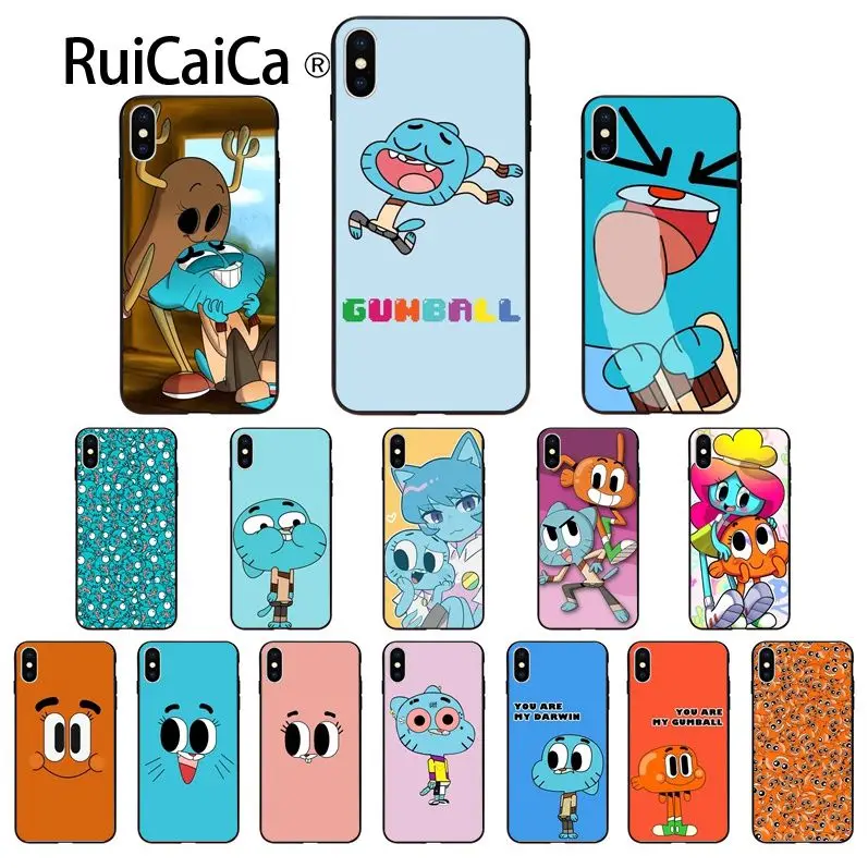Ruicaica the Amazing World Gumball gumball Новый чехол для телефона Fundas iPhone X XS MAX 6 6S 7 7plus 8 8Plus 5 5S