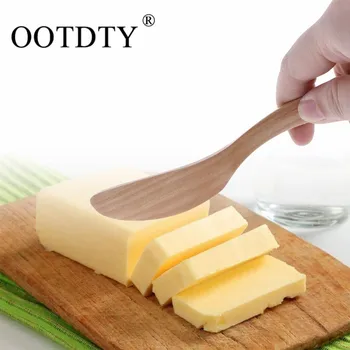 

1Pc Knife Style Wooden Mask Japan Butter Knife Marmalade Knife Dinner Knives Tabeware with Thick Handle Kitchen Accessories