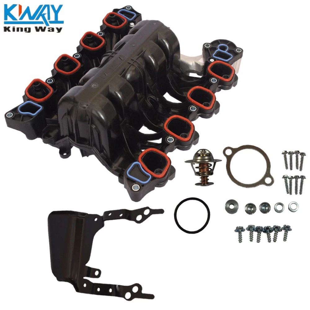 Intake Manifold With Thermostat & Gaskets Kit For Ford Mercury Lincoln 4.6L V8 Intake Manifold With Thermostat & Gaskets Kit For Ford Mercury Lincoln 4.6L V8