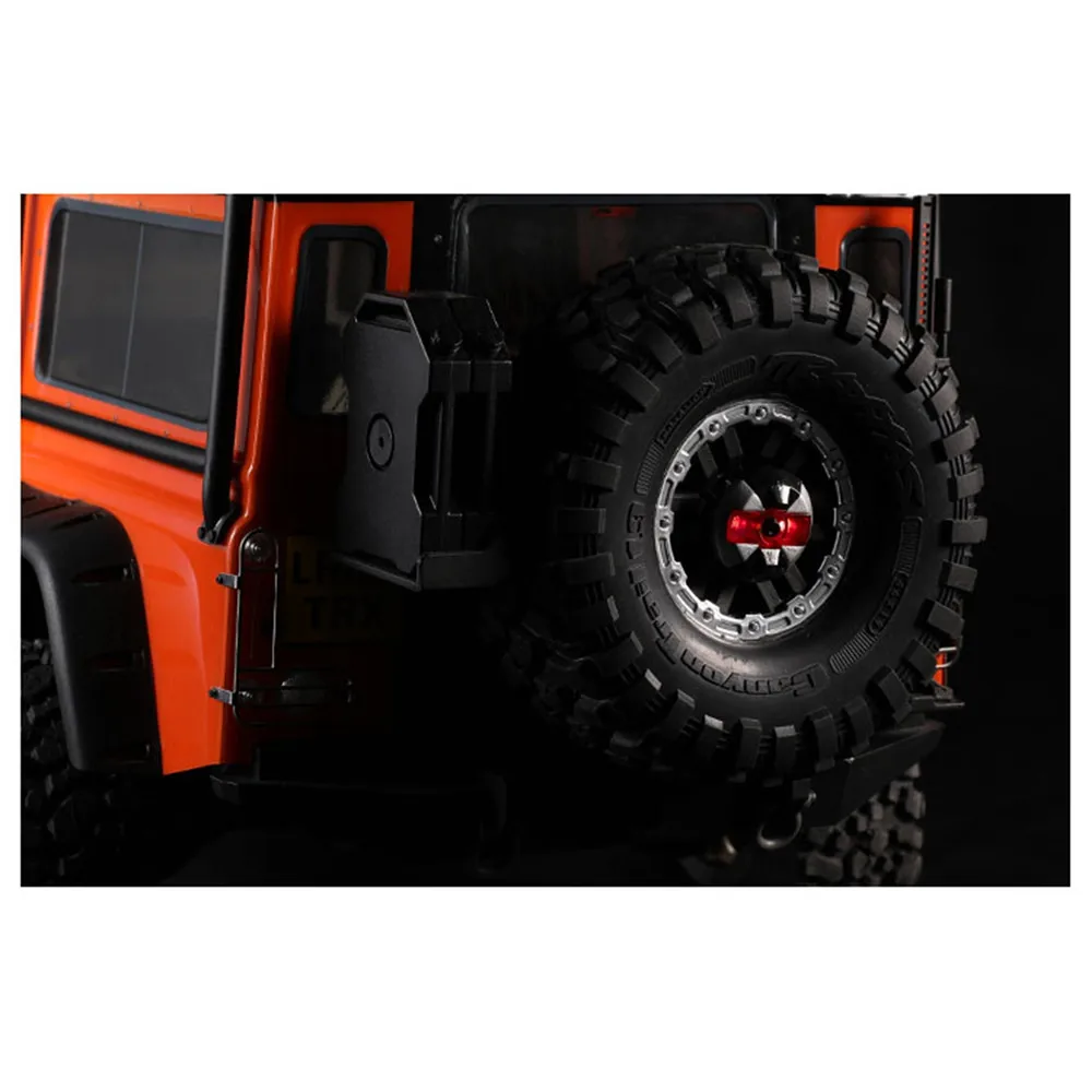 Сзади запасное колесо стоп-сигналы для 1:10 TRX4 90046 VP SG4 JEEP Wrangler KM2 RC автомобили Алюминий сплав хвост тела светодиодный стоп