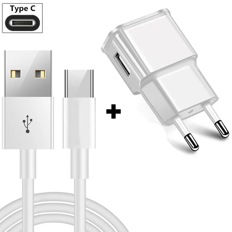 

USB Type C Cable Samsung Galaxy S9 S10 Fast Charging Data Cable for Huawei Mate 20 Pro Xiaomi Mi 9 8 USB Type-C EU Plug Charger