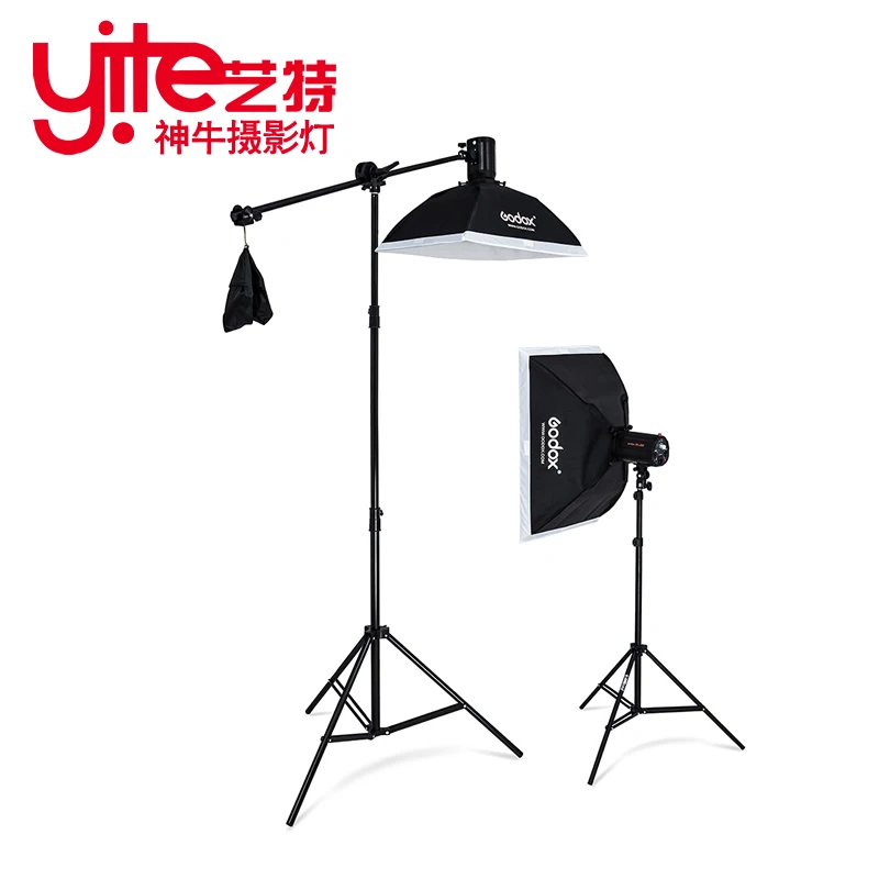 

godox 200w photography light set flash light clothes softbox photographic equipment dome light rack