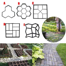 Garden DIY Plastic Path Maker Pavement Model Concrete Stepping Stone Cement Mould Brick Best Price