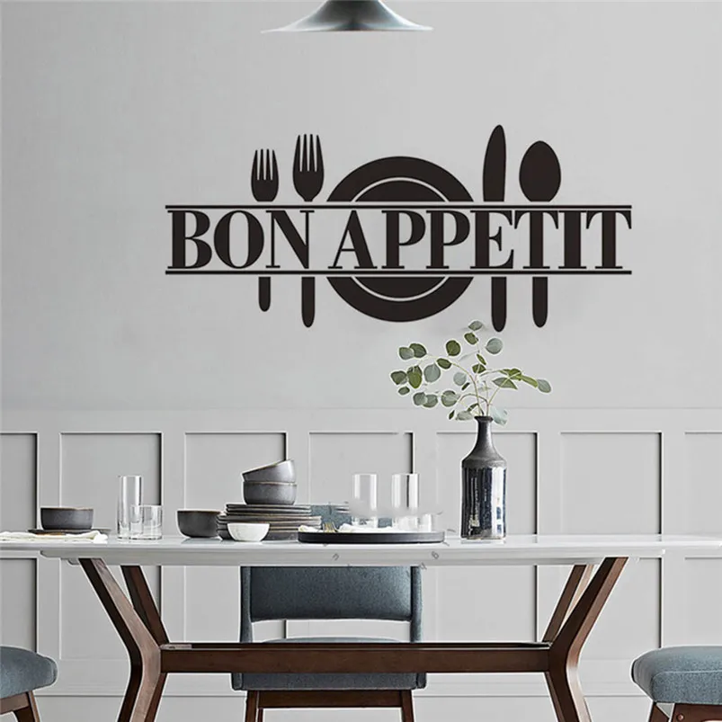 Hot Removable Kitchen Rules Words Wall Stickers Decal Home Decor Vinyl Art Mural Environmentally Adesivo De Parede 30MR708