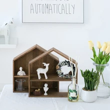 SWEETGO деревянный дом орнамент для кекса/Нажмите торт 30 см десертная полка украшение дома нордические форес Прополка Реквизит инструменты