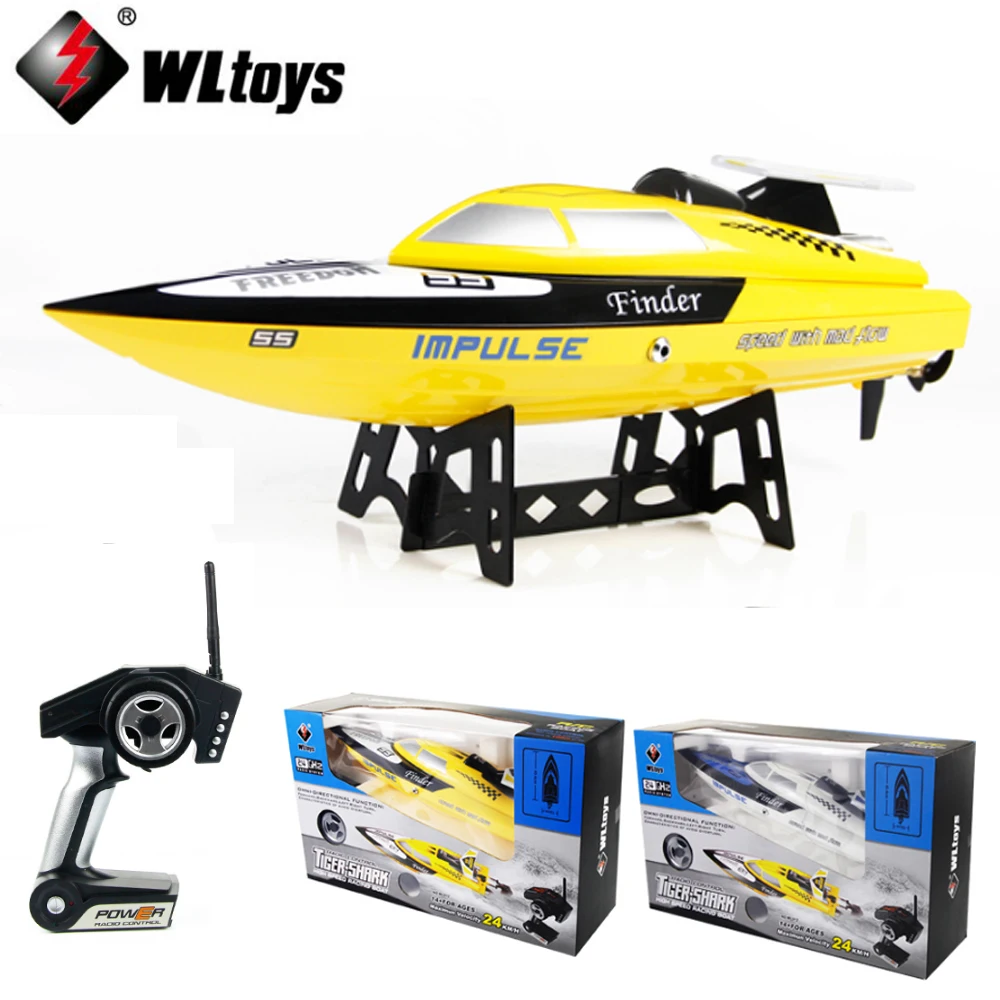 1 комплект WLtoys WL912 4CH высокоскоростная гоночная лодка RC 24 км/ч RTF 2 4 ГГц пульт