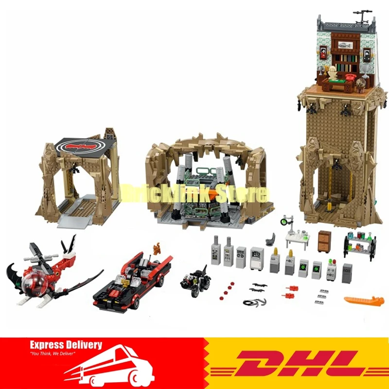 

IN Stock LEPIN 07053 2566PCS DC Batman Super Heroes Batcave Educational Building Blocks Bricks Toys Model Gift Compatible 76052