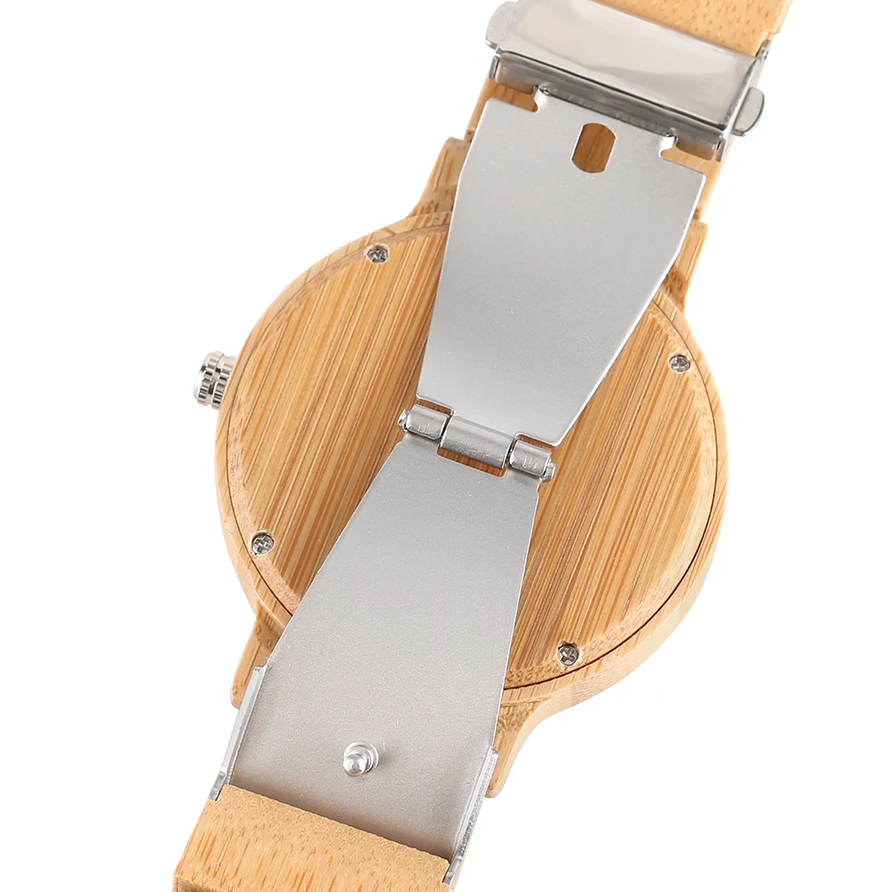 Handmade Whole Wooden Wristwatch Classic Elk Head Deer Carving Vintage Men Women All-match Bamboo Watch Novel Full Wood Clock (5)