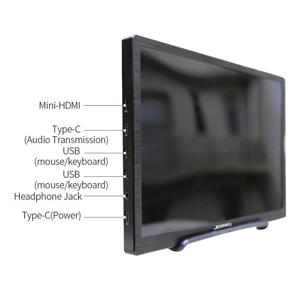  10.1 inch HD Portable Display 2560*1600 LCD Screen 2 Type-C 2 USB C HDMI Port for PS3 PS4 Switch PC