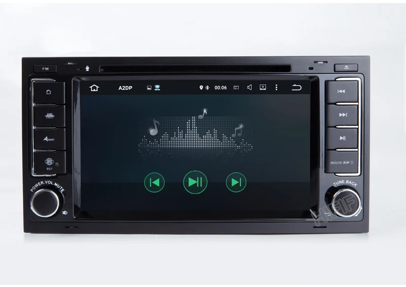 Perfect HIFIF Android 8.0 Two Din 7 Inch Car DVD Player For Touareg/T5 Volkswagen With Dual Channel Canbus 3G/4G Wifi GPS Navigation BT 30