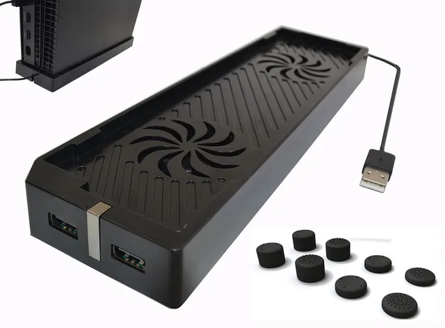 Special Offers Cooling Fan, Vertical Stand Dock Support Holder Storage 2 USB Ports For ONE X Xbox One X Console 2 Coolers Temperature Control