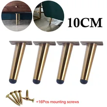 4 шт. мебель из нержавеющей стали футов 10 см столы шкафы ноги диван кровать ТВ шкаф ноги с монтажными винтами черный косой ноги