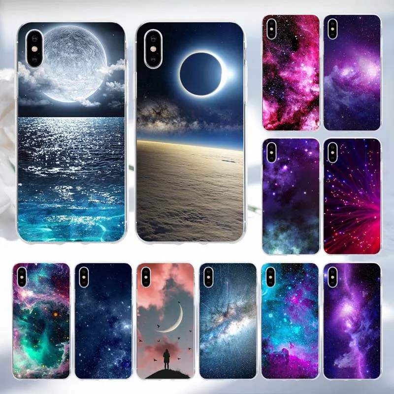 

Space Planet Stars Phone Case For iPhone X Luxury 3D Relief Soft Back Cover For Apple iPhone 5s SE 5 8 7 6 6s Plus Cases Coque