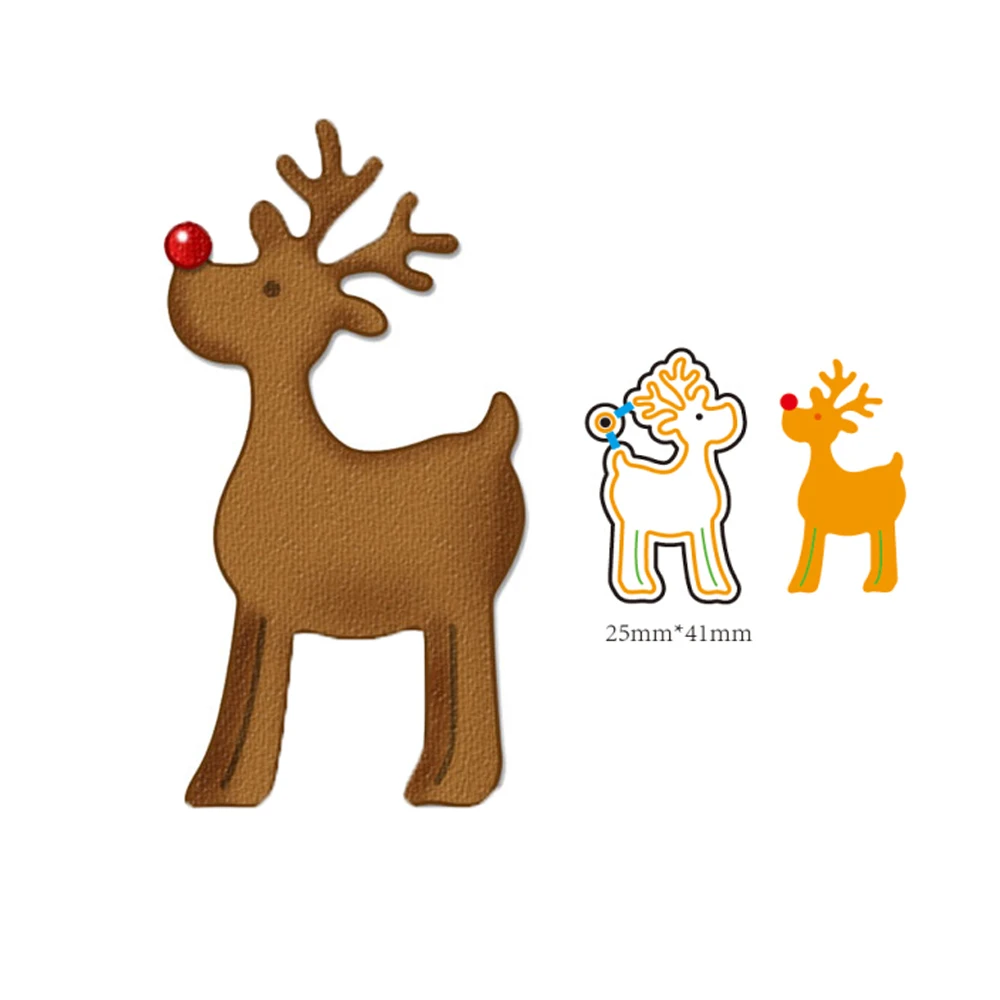 Aliexpress.com : Buy 2.5x4.1cm Xmats Christmas Deer Metal