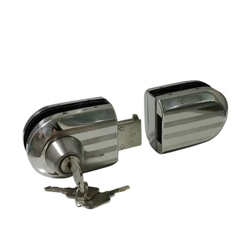 

Special offer shipping lock glass frameless glass door double door glass door lock drilling 888C