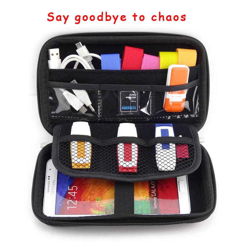 Hot 2.5" Bag Case for External Hard Drive Disk/Electronics Cable Organizer Bag/Mp5 Portable HDD