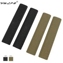 Vulpo 4 шт./компл. мягкие резиновые рельсовая Накладка защита для рук Панель для Keymod Стиль направляющая для ствольной накладки