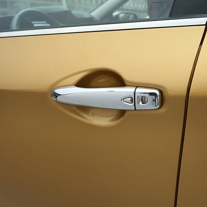 

For Renault Kadjar 2015 2016 2017 2018 Chrome Door Handle Cover Cap Catch Smart Key Trim Molding Styling Garnish Overlay Bezel