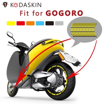 

KODASKIN Motorcycle 2D Wheel Decals Rim Stickers Set for GOGORO