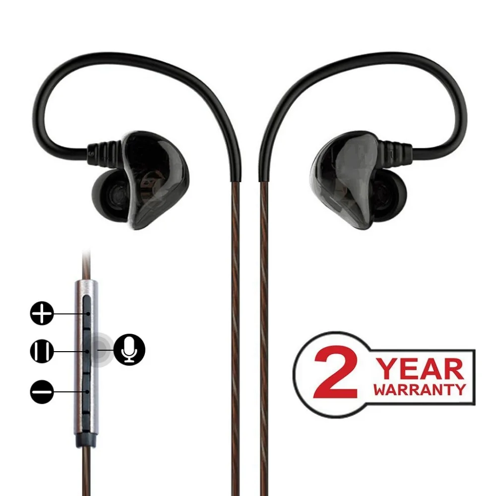 Avantree DUAL DRIVER In Ear Monitor, Heavy Bass Over The Ear Earbuds