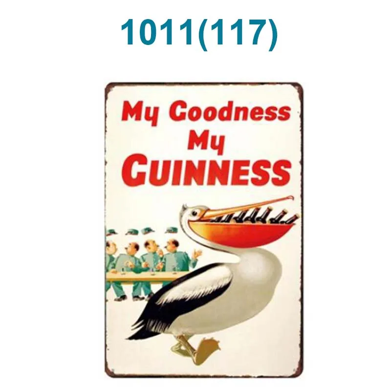 1 шт. Guinness налет винтажные металлические жестяные знаки Бар паба декоративные тарелки водка настенные художественные наклейки Железный плакат реклама пива знак
