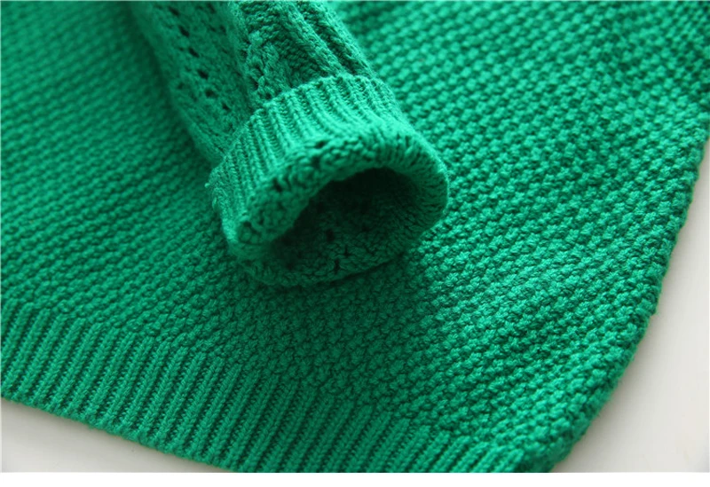 IYEAL/вязаный свитер; пуловер для девочек; Свободный Повседневный весенний свитер в армейском стиле зеленого цвета; детские топы с круглым вырезом и кисточками; осенний джемпер