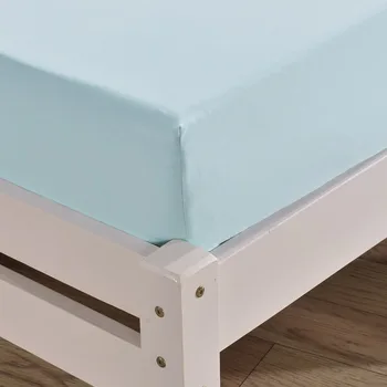 

Solid Color Bed Mattress Cover Waterproof Mattress Protector Pad Fitted Sheet Separated Water Bed Linens with Elastic
