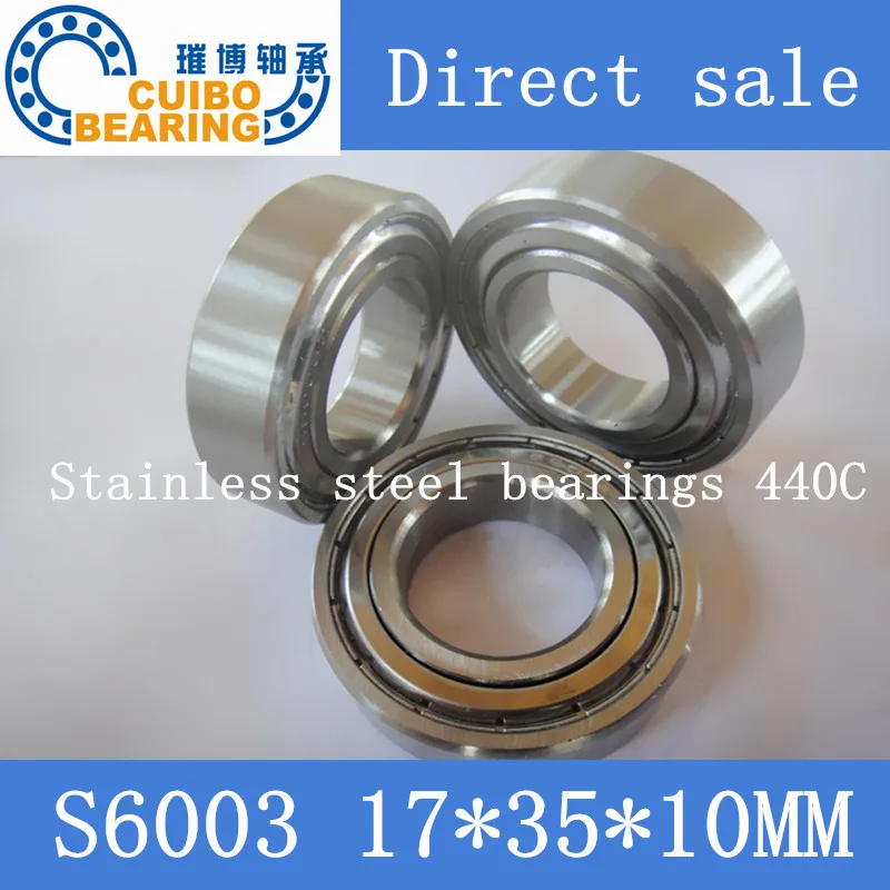 

Free Shipping 10 PCS S6003ZZ Stainless Steel Bearing 17x35x10 Miniature 6003ZZ/SS Ball Bearings S6003Z