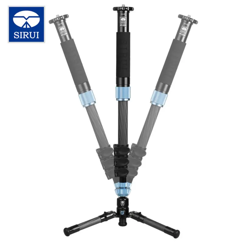 US $270.00 Sirui EP224S EP224S MultiFunction Flip Leg Lock Photo Video Monopod Carbon Fiber Table Top Tripod 4 Joint Max Loading 8kg DHL