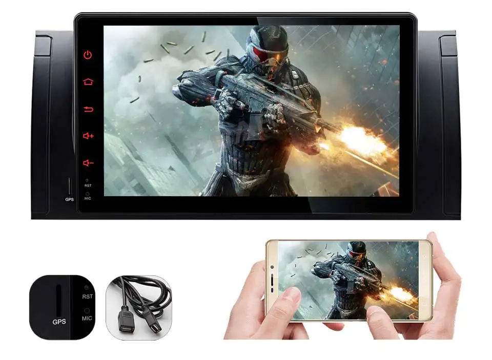 Discount 9" Android 8.1 Multimedia Touch Screen Car Stereo Radio Player GPS OBD WIFI FM for BMW X5 E53 1999-2004 2005 2006 YH53901A 10 Discount 9" Android 8.1 Multimedia Touch Screen Car Stereo Radio Player GPS OBD WIFI FM for BMW X5 E53 1999-2004 2005 2006 YH53901A 10