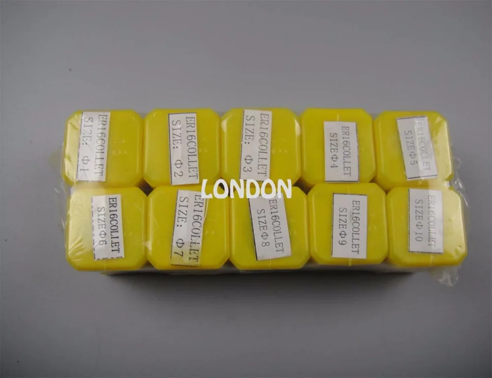 

10 pieces ER16(1mm-10mm )spring collet for cnc milling machine spindle