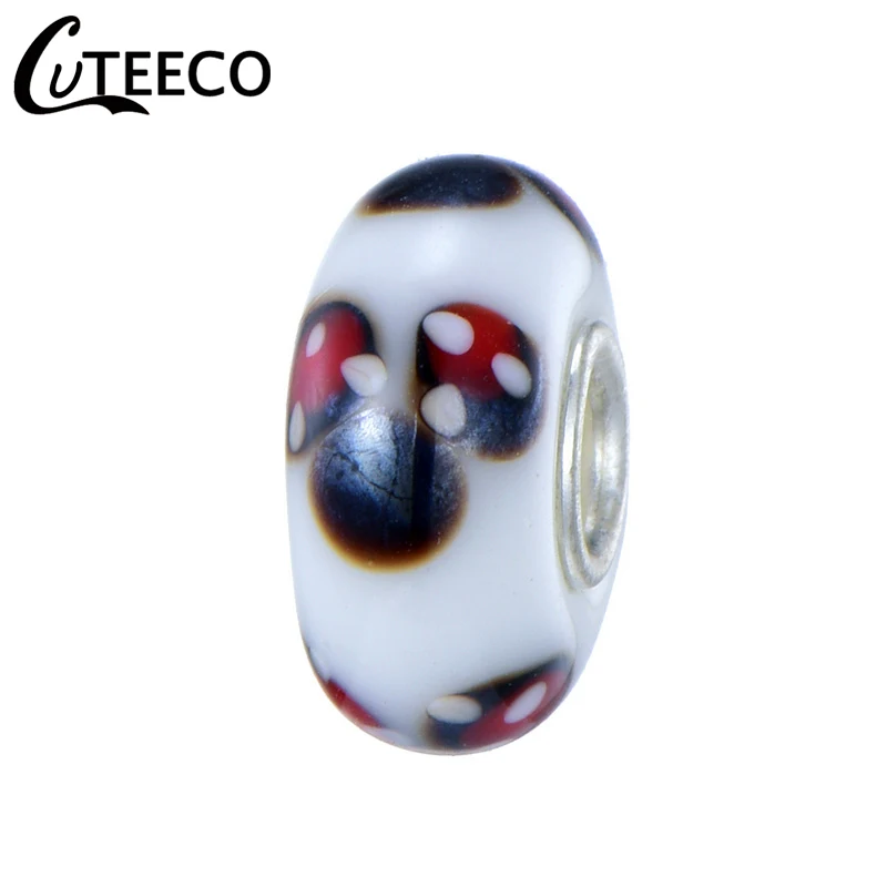 

CUTEECO 6 Styles Mickey Minnie Murano Charm Beads Fit Original Pandora Bracelet Charms European DIY Women Jewelry Accessories