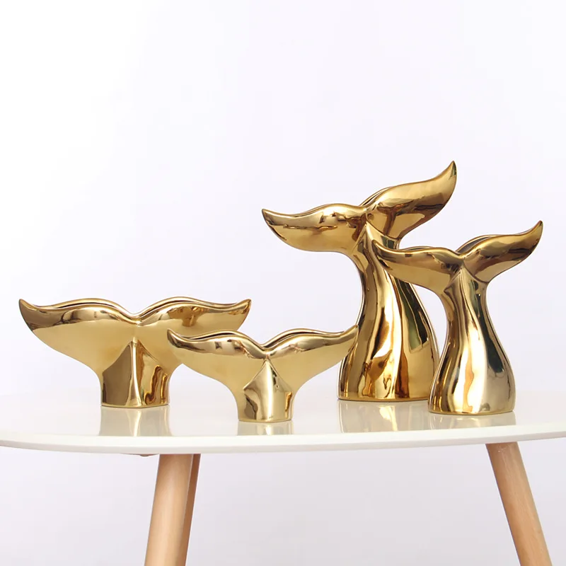 Скандинавское домашнее покрытие аксессуаров золотая птица украшения ремесла настольное украшение модель комнаты стол книжный шкаф украшения подарок