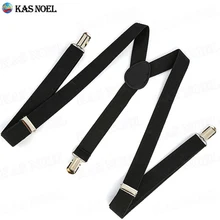 Однотонные черные мужские и женские подтяжки y-образные регулируемые подтяжки 3 металлические зажимы регулируемые ремни для свадеб торжественные мероприятия